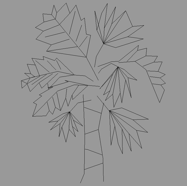 Bloque Autocad Vista de Palmera 07 en Alzado